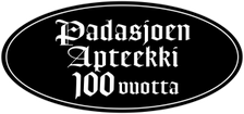 Logo Padasjoen Apteekki 100 vuotta
